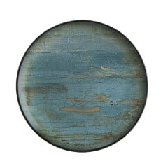 PRATO SOBREMESA PORCELANA 21CM GOURMET MADERA VERDE GARANTIA BONNA
