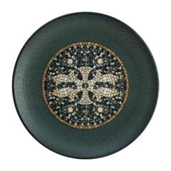 PRATO SOUSPLAT PORCELANA 30CM GOURMET MESOPOTAMIA MOSAIC ANTHRACITE COM GARANTIA
