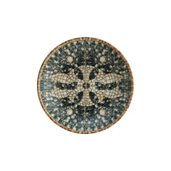 PRATO FUNDO MULTIUSO PORCELANA 23CM GOURMET MESOPOTAMIA MOSAIC SIYAH BONNA