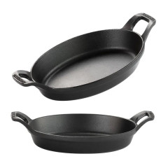 ASSADEIRA OVAL FERRO FUNDIDO 21X15CM 700ML FACILE    