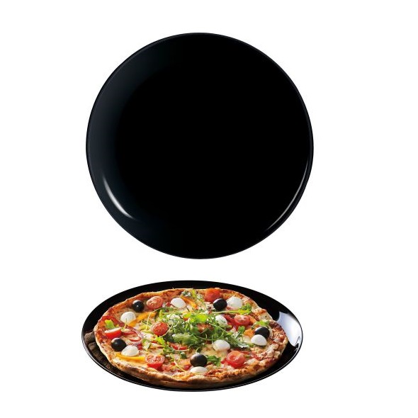PRATO SOUSPLAT VIDRO TEMPERADO 32CM FRIENDS TIME NOIR   