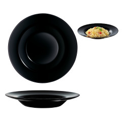 PRATO FUNDO MASSA VIDRO TEMPERADO 28,5CM FRIENDS TIME NOIR  
