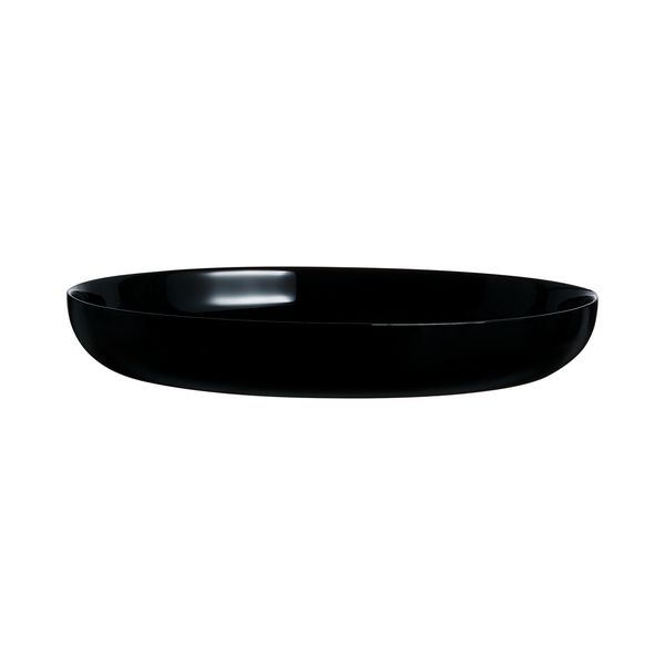 PRATO FUNDO MULTIUSO VIDRO TEMPERADO 25CM FRIENDS TIME NOIR