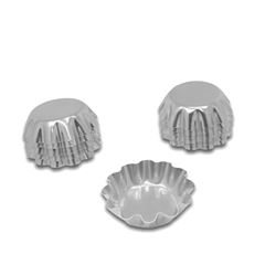 KIT 12 FORMAS TORTELETA ALUMÍNIO 8,8CM     