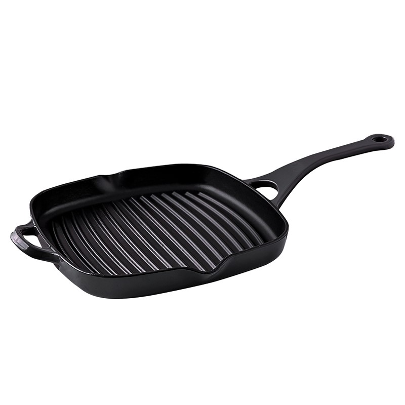 GRILL FERRO FUNDIDO 26X24CM  1L CINZA SAUTÉ   