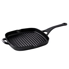 GRILL FERRO FUNDIDO 26X24CM  1L CINZA SAUTÉ   