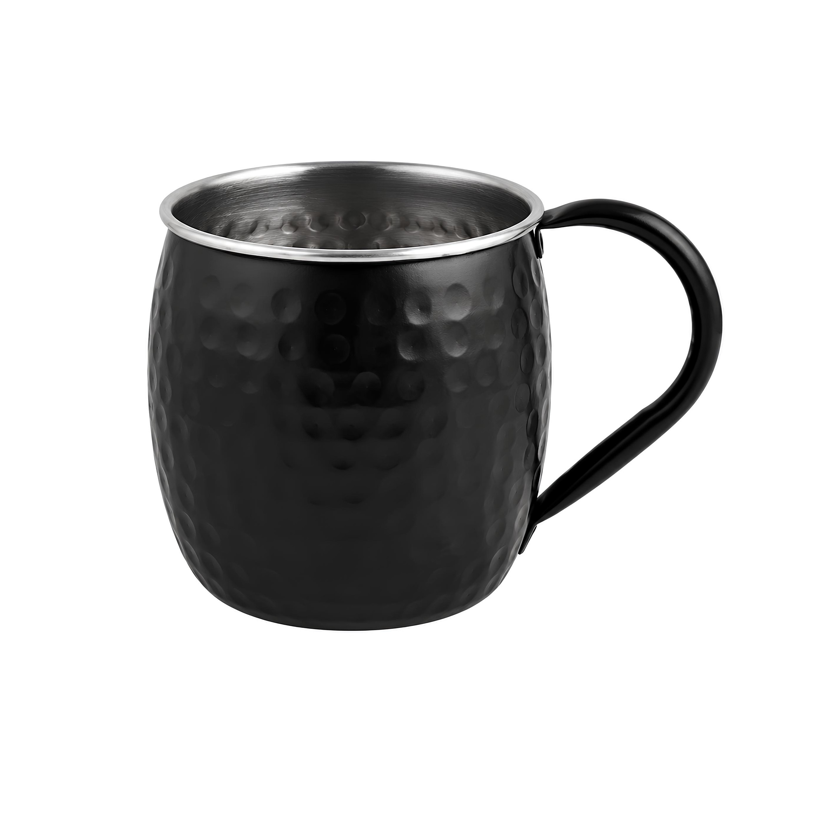 CANECA MOSCOW MULE INOX 550ML 9,5CM PRETA PUB