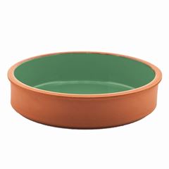 BOWL CERÂMICA REFRATÁRIA 19CM 1L ESMALTE INTERIOR VERDE IZNIK