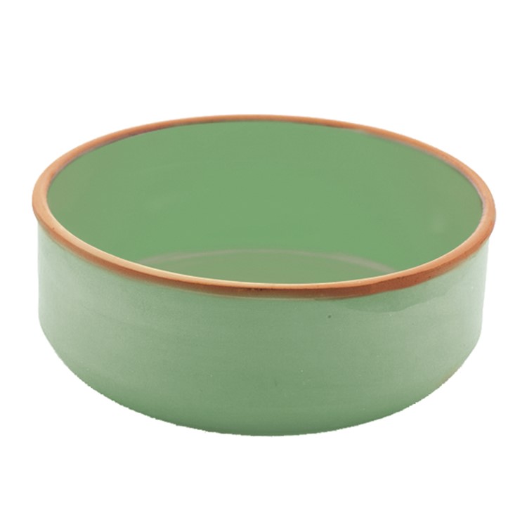 BOWL CERÂMICA REFRATÁRIA 19CM 2L ESMALTE VERDE KARTAL   