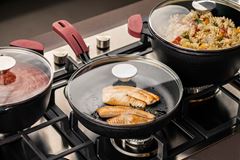 CAÇAROLA FERRO FUNDIDO TAMPA VIDRO 20CM 2,2L FORNO & FOGÃO 