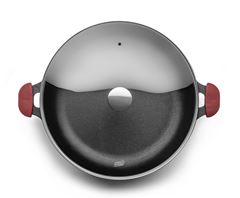 WOK FERRO FUNDIDO TAMPA VIDRO 36CM 6,9L FORNO & FOGÃO 