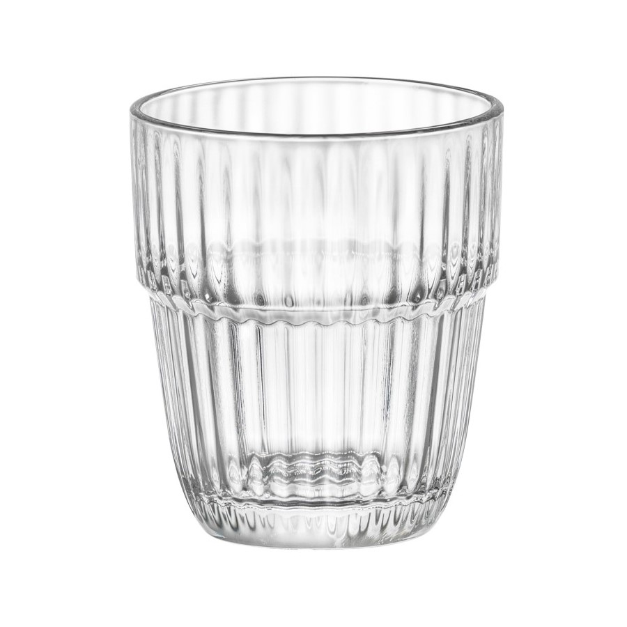 COPO SUCO EMPILHÁVEL VIDRO TEMPERADO 210ML 8,5CM BARSHINE   