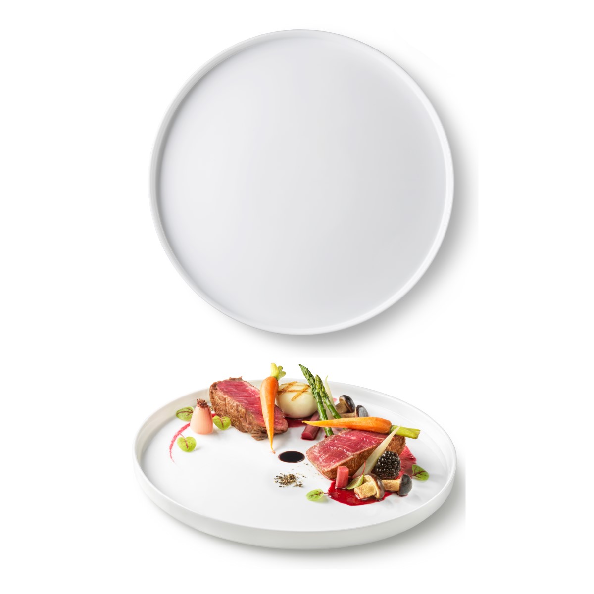 PRATO MESA VIDRO TEMPERADO 27CM GRANGUSTO     