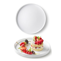PRATO SOBREMESA VIDRO TEMPERADO 21CM GRANGUSTO     