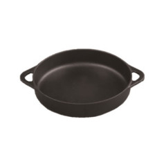 MINI TRAVESSA FERRO FUNDIDO 16CM 500ML PINTURA PRETA DOCHEF  