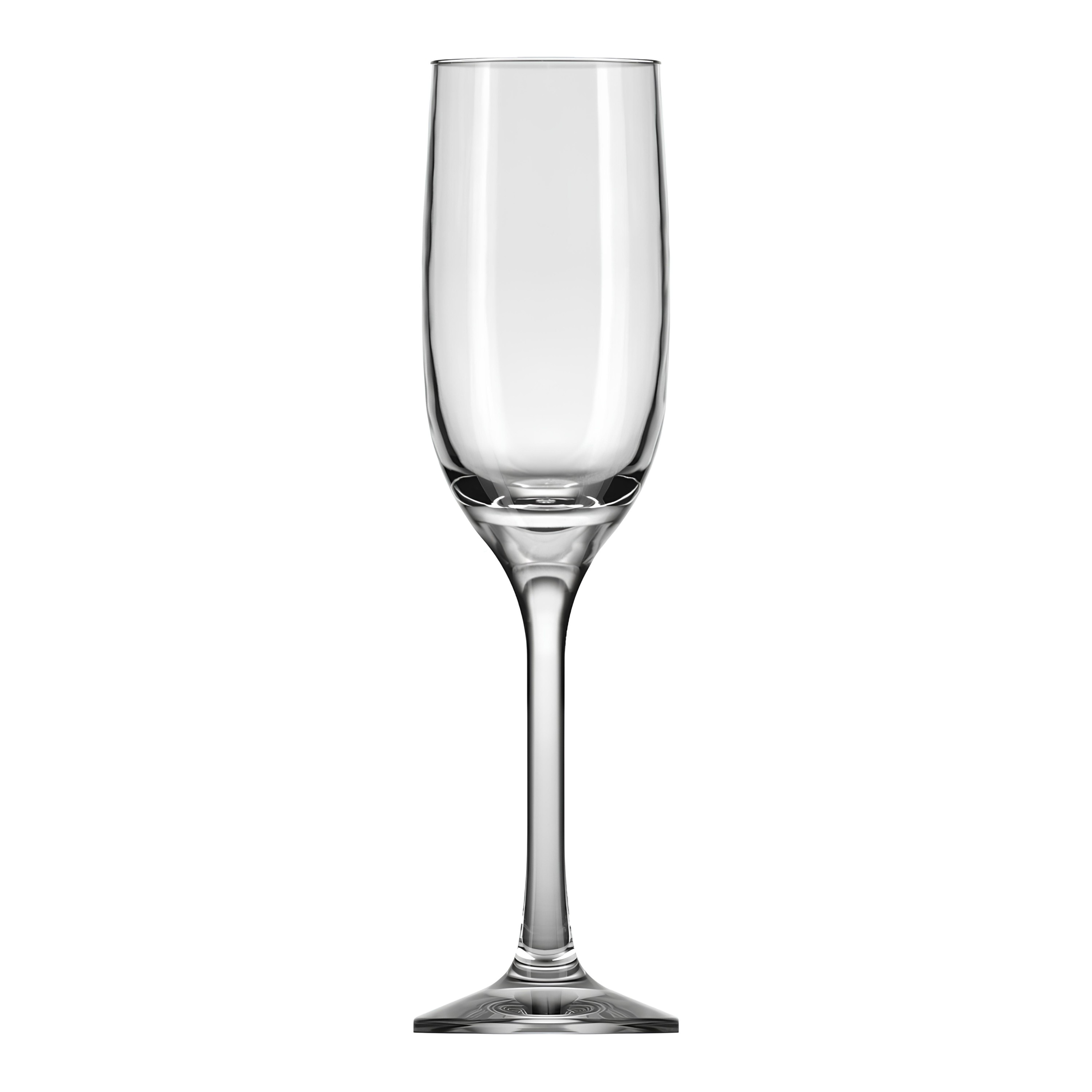 TAÇA CHAMPAGNE VIDRO 190ML 22,5CM IMPERATRIZ     