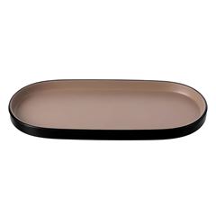 TRAVESSA OVAL MELAMINA 23,5X11CM NUDE DUAL     