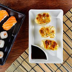 PRATO SUSHI DIVISÓRIA SHOYU POLIPROPILENO 19,5X11,5CM     