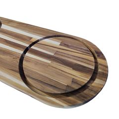 TÁBUA BUFFET OBLONGA MADEIRA TECA 53X20CM     