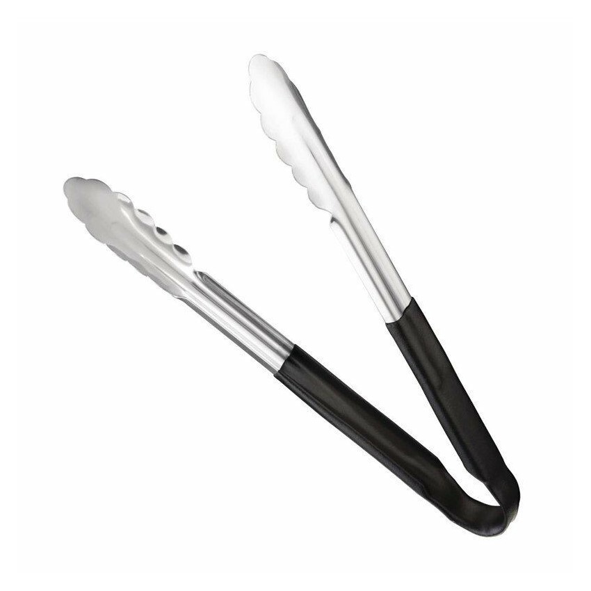 PEGADOR INOX 31CM CABO PRETO      