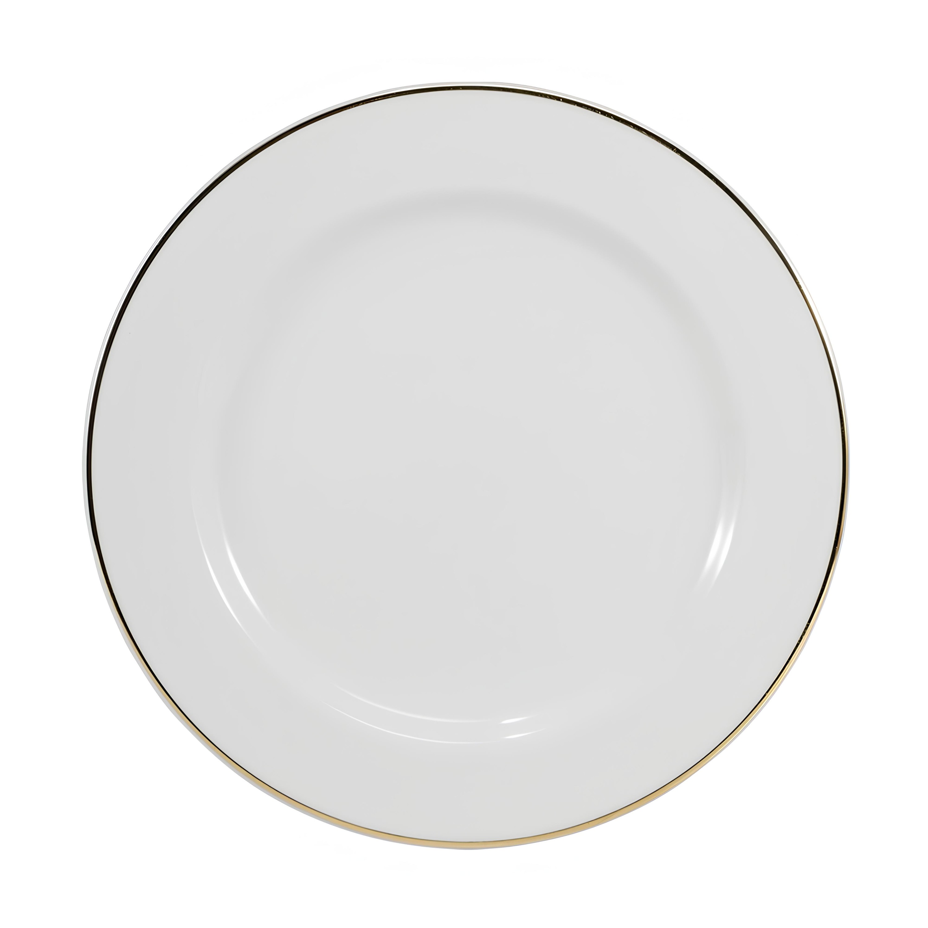 PRATO SOBREMESA PORCELANA 19CM BRASÍLIA FILETE OURO    