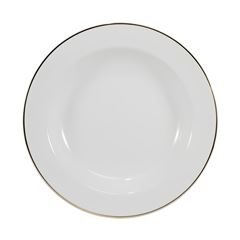 PRATO FUNDO PORCELANA 23CM BRASÍLIA FILETE OURO    