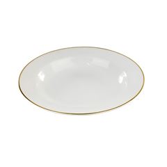 PRATO FUNDO PORCELANA 23CM BRASÍLIA FILETE OURO    