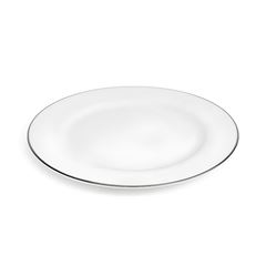 PRATO MESA PORCELANA 27CM BRASÍLIA FILETE PRATA    