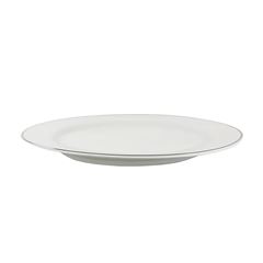 PRATO MESA PORCELANA 27CM BRASÍLIA FILETE PRATA    