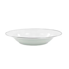 PRATO FUNDO PORCELANA 23CM BRASÍLIA FILETE PRATA    