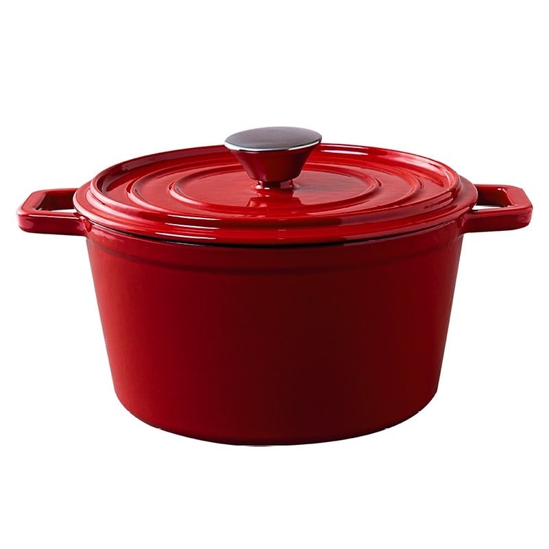 CAÇAROLA FERRO FUNDIDO TAMPA 20CM 2,5L VERMELHO SAUTÉ