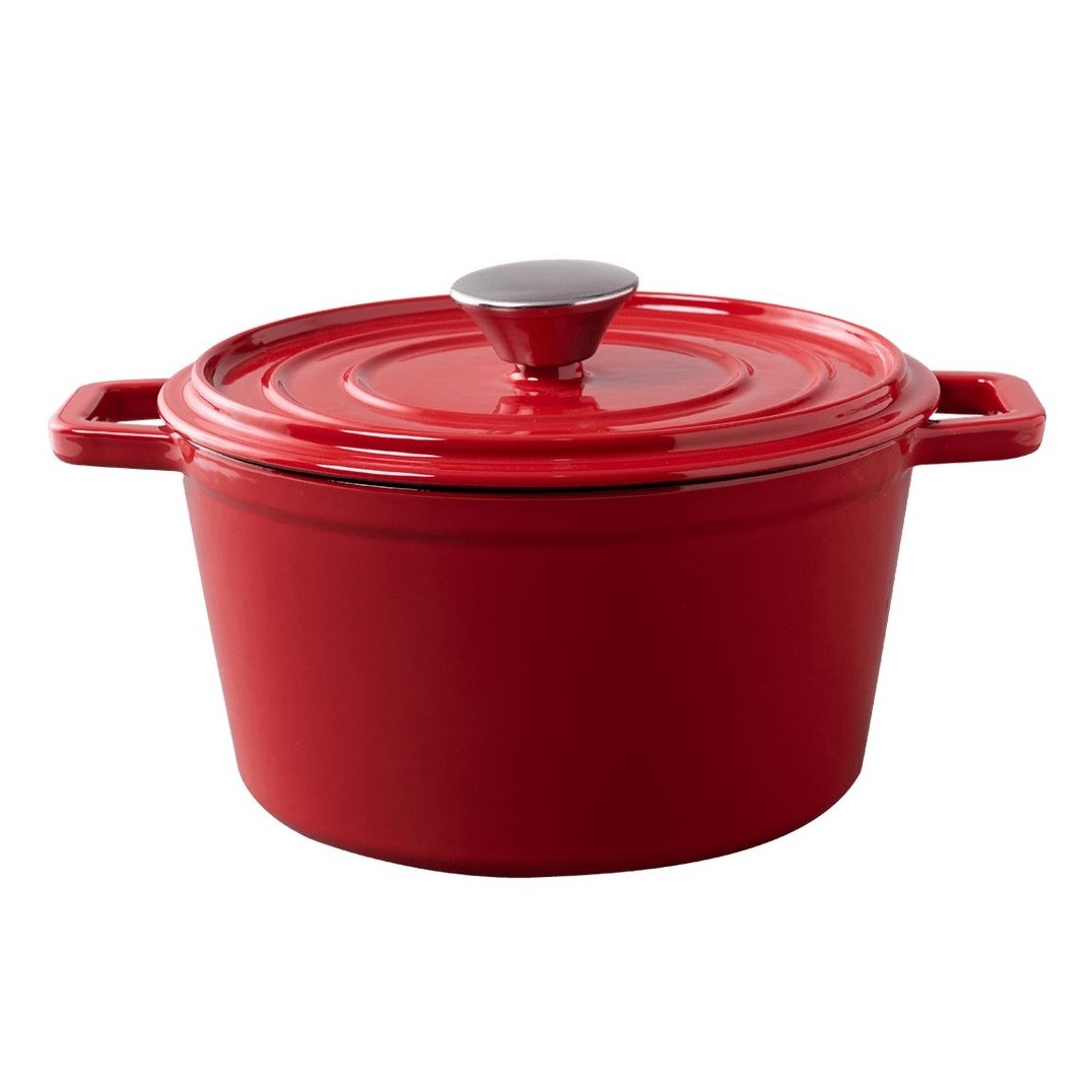 CAÇAROLA FERRO FUNDIDO TAMPA 26CM 4,8L VERMELHO SAUTÉ   
