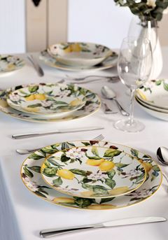 PRATO MESA PORCELANA 28CM DECORAÇÃO CARMEN     