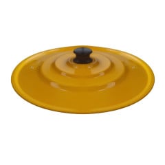 TAMPA LEVE ALUMÍNIO 29CM AMARELA      