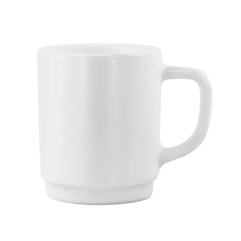 MUG EMPILHÁVEL VIDRO TEMPERADO OPALINO 260ML 7,4CM MILKY   