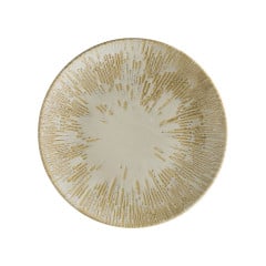 PRATO SOBREMESA PORCELANA 23CM GOURMET SAND SNELL GARANTIA BONNA