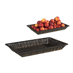 CESTA EMPILHÁVEL POLIPROPILENO/INOX GN1/1 53X32,5CM MARROM SUPERSTRONG    