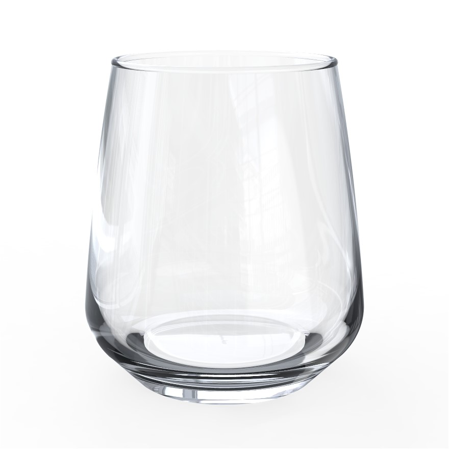 COPO WHISKY VIDRO TEMPERADO 350ML 9,5CM MENCIA    