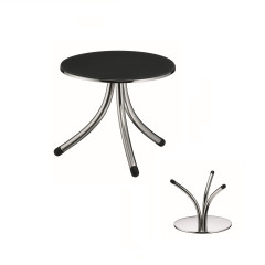 PEDESTAL BUFFET INOX 12CM FLEUR      