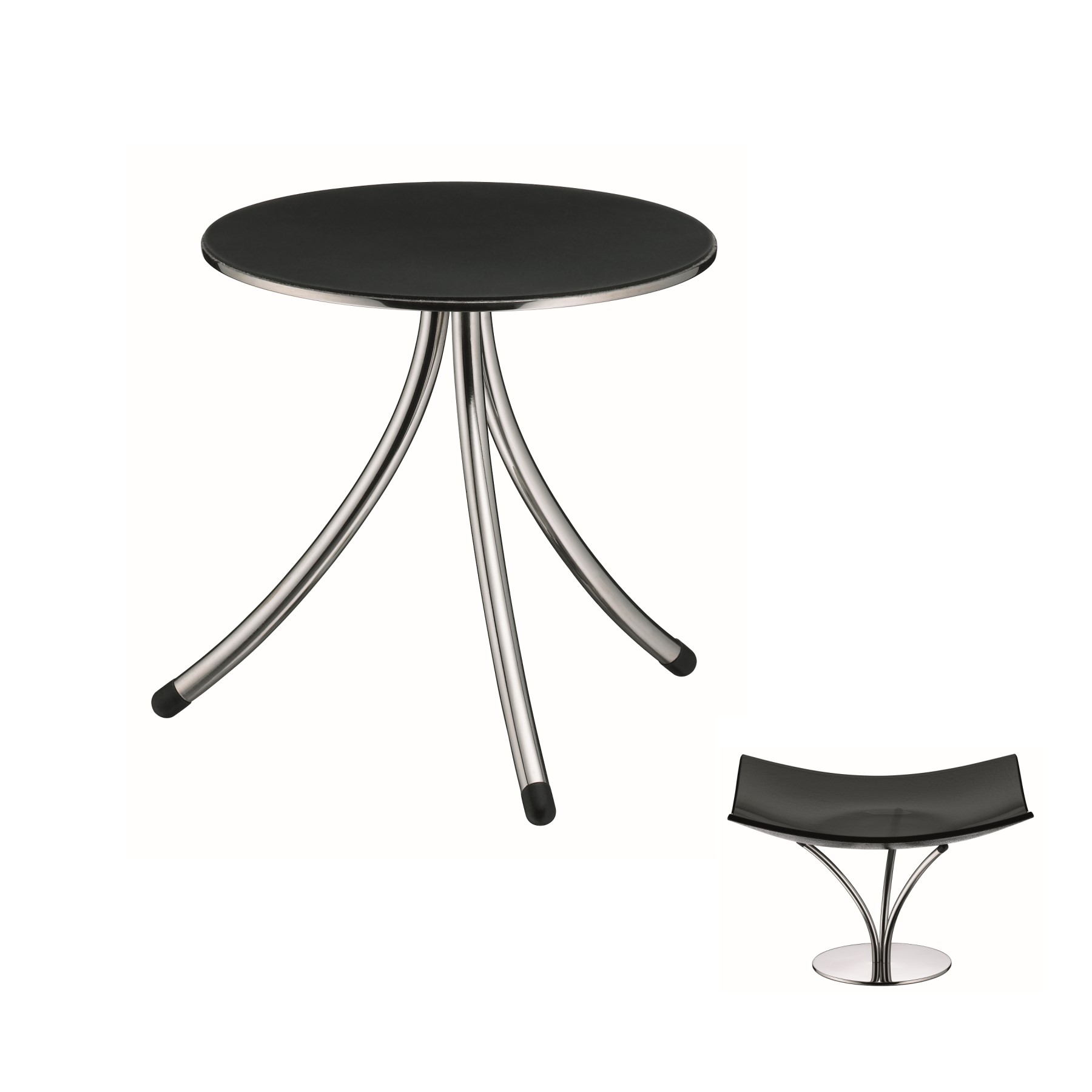 PEDESTAL BUFFET INOX 14CM FLEUR      