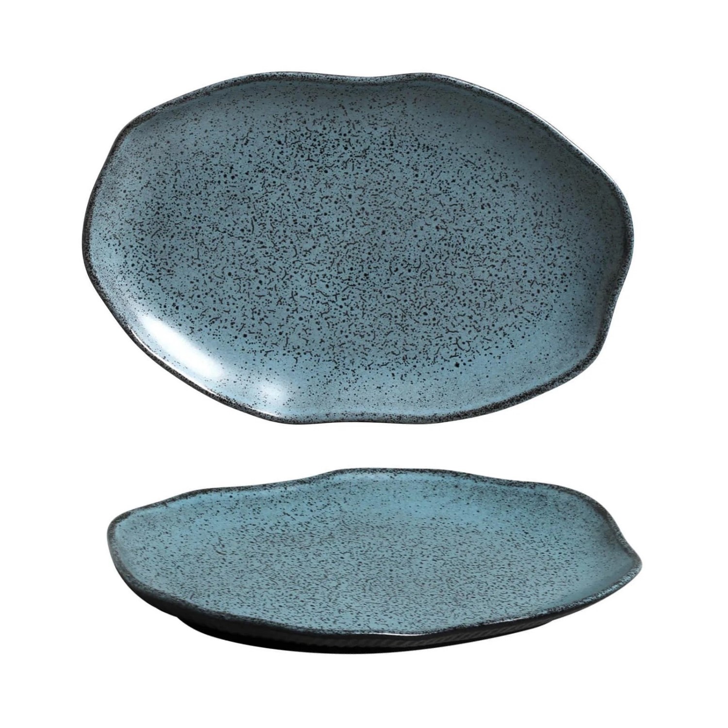TRAVESSA OVAL STONEWARE 30X20CM NIGHT SKY BIO PORTO BRASIL