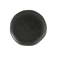 PRATO SOBREMESA STONEWARE 19CM 2,5CM CARBON ORGÂNICO    