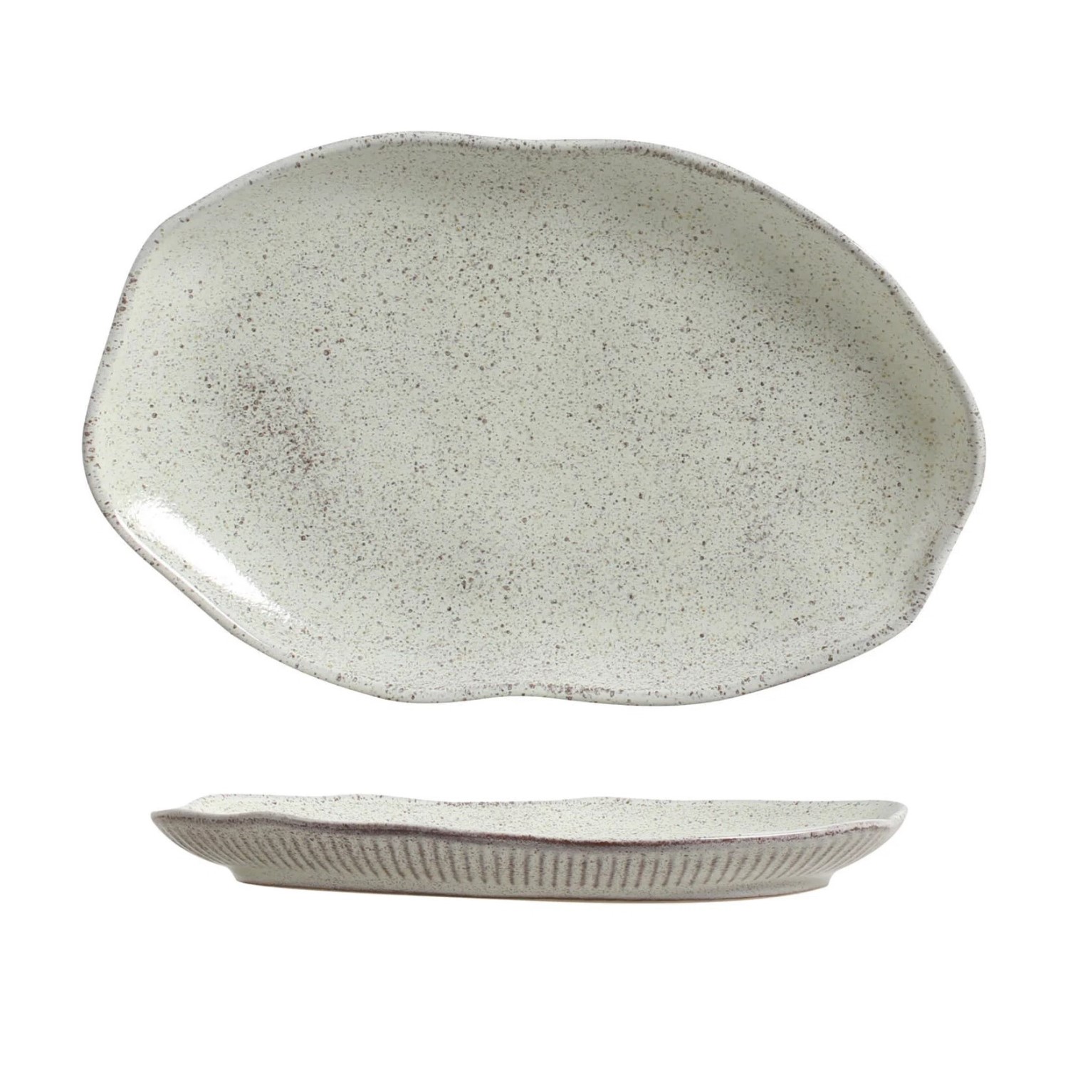 TRAVESSA OVAL STONEWARE 30X20CM PISTACHE BIO PORTO BRASIL