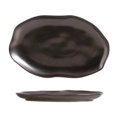 TRAVESSA OVAL STONEWARE 30X20CM METALLICA BIO PORTO BRASIL