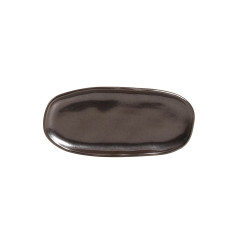MINI TRAVESSA OVAL STONEWARE 16,5X8CM  METALLICA ORGÂNICO   