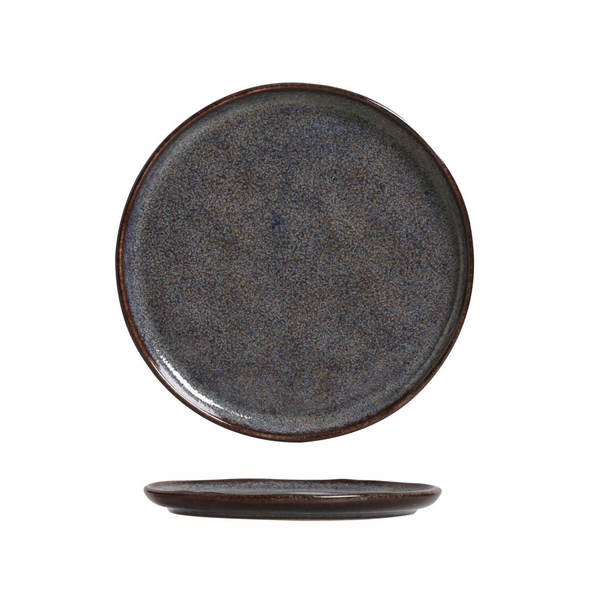 PRATO SOBREMESA STONEWARE 21,5CM 2CM BIO TITANIUM    