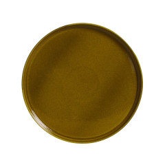 PRATO SOBREMESA STONEWARE Ø21,5CM H2CM ÂMBAR NEO