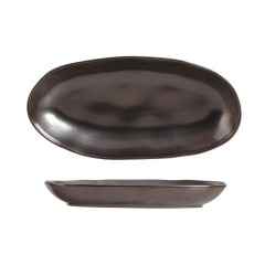 TRAVESSA OVAL STONEWARE 32X16CM  METALLICA ORGÂNICO    