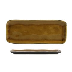 TRAVESSA STONEWARE 33X13CM  ÂMBAR ORGÂNICO     