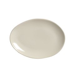 PRATO OVAL SOBREMESA STONEWARE 22,5X15,5CM 2,5CM CLAY ORGÂNICO   